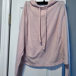 Torrid cropped active wear hoodie size 0 in a light peach color